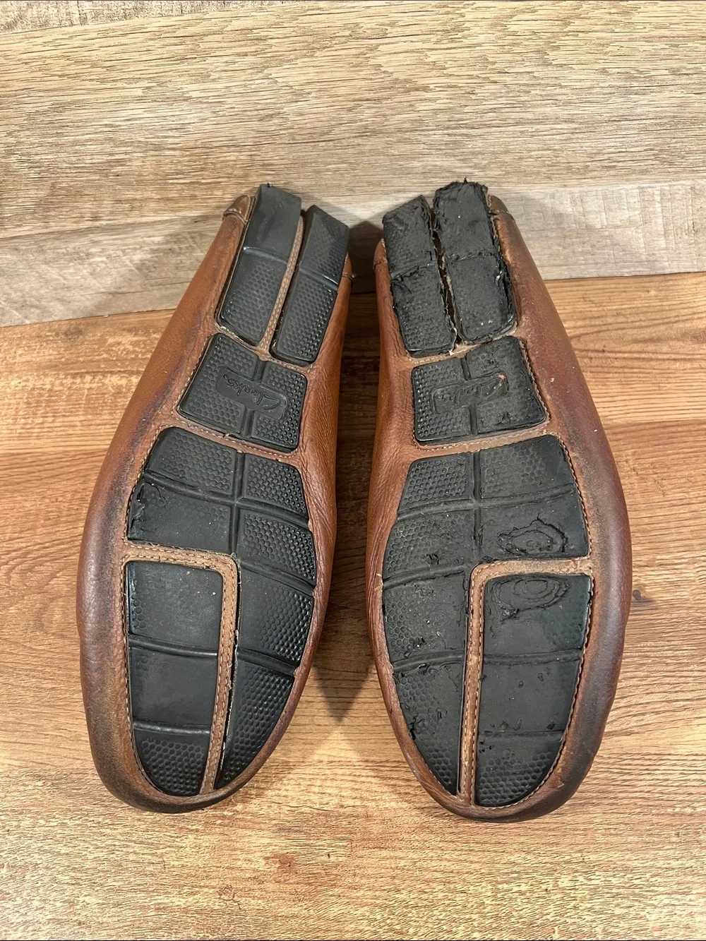 Clarks 1825 Chestnut Brown Leather Bit Loafers